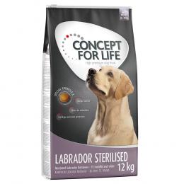 2 x 12 kg / 4 kg Concept for Life Adult zum Sonderpreis! - Labrador Sterilised (2 x 12 kg)
