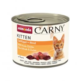 Angebot für animonda Carny Kitten 12 x 200 g - Geflügel & Rind - Kategorie Katze / Katzenfutter nass / animonda Carny / animonda Carny Kitten.  Lieferzeit: 1-2 Tage -  jetzt kaufen.