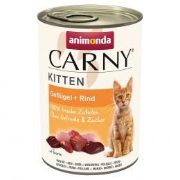 Angebot für animonda Carny Kitten 12 x 400 g - Geflügel & Rind - Kategorie Katze / Katzenfutter nass / animonda Carny / animonda Carny Kitten.  Lieferzeit: 1-2 Tage -  jetzt kaufen.