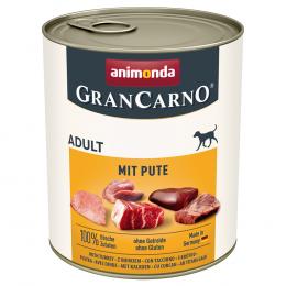 Angebot für animonda GranCarno Original Adult 6 x 800 g - mit Pute - Kategorie Hund / Hundefutter nass / animonda / GranCarno.  Lieferzeit: 1-2 Tage -  jetzt kaufen.