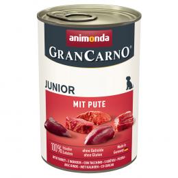 Angebot für animonda GranCarno Original Junior 6 x 400 g - mit Pute - Kategorie Hund / Hundefutter nass / animonda / GranCarno.  Lieferzeit: 1-2 Tage -  jetzt kaufen.