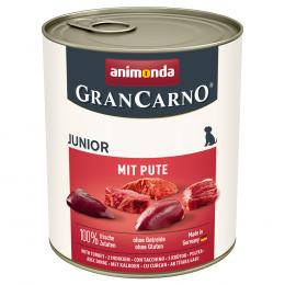 Angebot für animonda GranCarno Original Junior 6 x 800 g - mit Pute - Kategorie Hund / Hundefutter nass / animonda / GranCarno.  Lieferzeit: 1-2 Tage -  jetzt kaufen.