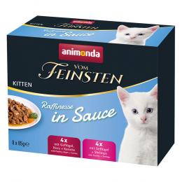 Angebot für animonda vom Feinsten Kitten Raffinesse in Sauce Mixpaket - 8 x 85 g - Kategorie Katze / Katzenfutter nass / animonda vom Feinsten / vom Feinsten Raffinesse Pouch.  Lieferzeit: 1-2 Tage -  jetzt kaufen.
