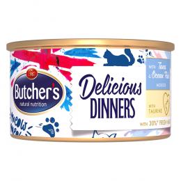 Butcher's Delicious Dinners Katze 24 x 85 g - Thunfisch & Meeresfisch
