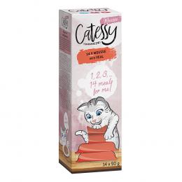 Catessy Mousse Schälchen 14 x 90 g - mit Kalb