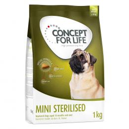 Angebot für Concept for Life Mini Sterilised - Sparpaket: 4 x 1 kg - Kategorie Hund / Hundefutter trocken / Concept for Life / Concept for Life Mini.  Lieferzeit: 1-2 Tage -  jetzt kaufen.