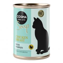 Angebot für Cosma Soup 6 x 100 g zum Sonderpreis! - Hühnchenbrust mit Kürbis - Kategorie Katze / Katzenfutter nass / Cosma Nature / Aktionen.  Lieferzeit: 1-2 Tage -  jetzt kaufen.