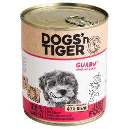 Angebot für Dogs'n Tiger Adult 6 x 800 g - Rind & Kürbis - Kategorie Hund / Hundefutter nass / Dogs'n Tiger / -.  Lieferzeit: 1-2 Tage -  jetzt kaufen.