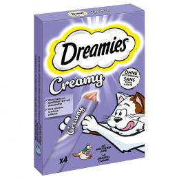 Dreamies Creamy Snacks - Sparpaket Ente (44 x 10 g)