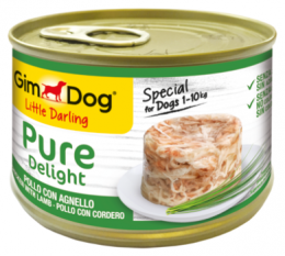 Gimdog Comida Húmeda Pure Delight Pollo Y Cordero Para Gatos  150 Gr