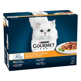 Angebot für Gourmet Perle Gemischte Auswahl 12 x 85 g - Erlesene Streifen in Sauce - Kategorie Katze / Katzenfutter nass / Gourmet Perle/Soup / Gourmet Perle.  Lieferzeit: 1-2 Tage -  jetzt kaufen.