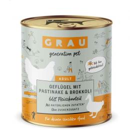 Grau Hund Gefl�gel mit Pastinake & Brokkoli 800 g (5,36 € pro 1 kg)