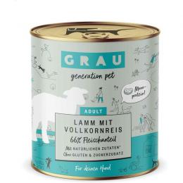 Grau Hund Lamm mit Vollkornreis 800 g (5,36 € pro 1 kg)