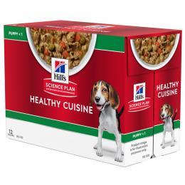Hill’s Science Plan Puppy Medium & Large Healthy Cuisine mit Huhn - 12 x 90 g