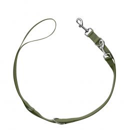 HUNTER Set: Halsband London + Führleine London, olivgrün - Vario Plus Größe L-XL + Leine 200 cm / 15 mm