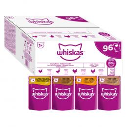 Angebot für Jumbopack Whiskas 1+ Adult Frischebeutel 96 x 85 g - Geflügelauswahl in Gelee - Kategorie Katze / Katzenfutter nass / Whiskas / Whiskas Adult.  Lieferzeit: 1-2 Tage -  jetzt kaufen.