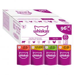 Angebot für Jumbopack Whiskas 1+ Adult Frischebeutel 96 x 85 g - Klassische Auswahl in Sauce - Kategorie Katze / Katzenfutter nass / Whiskas / Whiskas Adult.  Lieferzeit: 1-2 Tage -  jetzt kaufen.