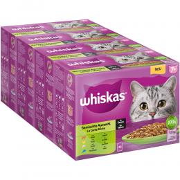 Angebot für Jumbopack Whiskas Senior Frischebeutel 144 x 85 g - 7+ Gemischte Auswahl in Sauce - Kategorie Katze / Katzenfutter nass / Whiskas / Whiskas Senior.  Lieferzeit: 1-2 Tage -  jetzt kaufen.