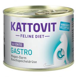 Angebot für Kattovit Gastro 185 g - Ente (6 x 185 g) - Kategorie Katze / Katzenfutter nass / Kattovit Spezialdiät / Sensitiv/ Gastro.  Lieferzeit: 1-2 Tage -  jetzt kaufen.
