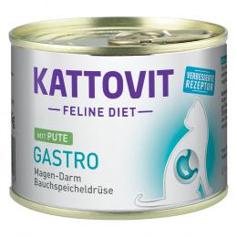 Angebot für Kattovit Gastro 185 g - Pute (6 x 185 g) - Kategorie Katze / Katzenfutter nass / Kattovit Spezialdiät / Sensitiv/ Gastro.  Lieferzeit: 1-2 Tage -  jetzt kaufen.