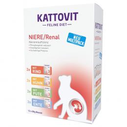 Angebot für Kattovit Niere/Renal Pouch 12 x 85 g - Mix - Mixpaket (4 Sorten) - Kategorie Katze / Spezial- & Ergänzungsfutter / Nierenfutter & Harnsteine / Kattovit.  Lieferzeit: 1-2 Tage -  jetzt kaufen.