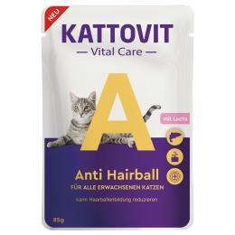 Kattovit Vital Care Anti Hairball mit Lachs - Sparpaket: 24 x 85 g