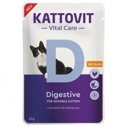 Kattovit Vital Care Digestive Pouches mit Huhn - Sparpaket: 24 x 85 g