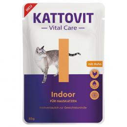 Angebot für Kattovit Vital Care Indoor Pouches mit Huhn - 6 x 85 g - Kategorie Katze / Katzenfutter nass / Kattovit Vital Care / -.  Lieferzeit: 1-2 Tage -  jetzt kaufen.