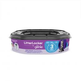 LitterLocker® by Litter Genie Katzenstreu-Entsorgungseimer -  Sparpaket 3 x Nachfüllkassette (OHNE Entsorgungseimer)