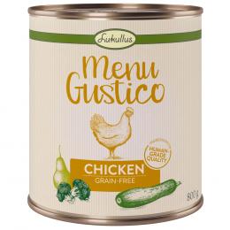 Angebot für Lukullus Menu Gustico - Huhn mit Brokkoli, Zucchini und Birne - 6 x 800 g - Kategorie Hund / Hundefutter nass / Lukullus Menu Gustico / Lukullus Menu Gustico.  Lieferzeit: 1-2 Tage -  jetzt kaufen.