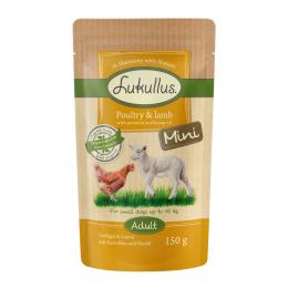 Angebot für Lukullus Naturkost Adult Mini Getreidefrei 6 x 150 g - Geflügel & Lamm - Kategorie Hund / Hundefutter nass / Lukullus Naturkost / Lukullus Getreidefrei.  Lieferzeit: 1-2 Tage -  jetzt kaufen.