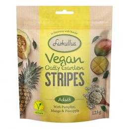 Angebot für Lukullus Vegan Garden Stripes Kürbis, Mango & Ananas - Sparpaket 3 x 125 g - Kategorie Hund / Hundesnacks / Lukullus / Lukullus Vegan Garden Stripes.  Lieferzeit: 1-2 Tage -  jetzt kaufen.