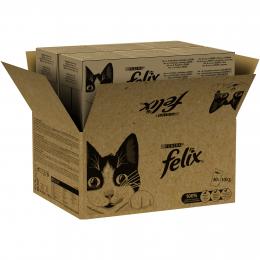 Angebot für Megapack Felix Classic Pouches 80 x 85 g - Fisch Mixpaket (4 Sorten) - Kategorie Katze / Katzenfutter nass / Felix / Classic.  Lieferzeit: 1-2 Tage -  jetzt kaufen.
