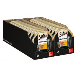 Megapack Sheba Schale 22 x 85 g - Sauce mit Rind & Truthahn