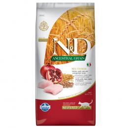 Angebot für N&D Cat Ancestral Grain Neutered mit Huhn & Granatapfel - 5 kg - Kategorie Katze / Katzenfutter trocken / Farmina / Farmina N&D Low Grain Feline.  Lieferzeit: 1-2 Tage -  jetzt kaufen.