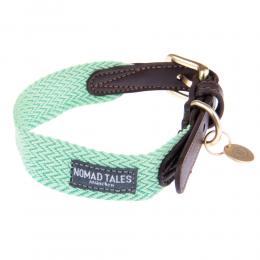 Nomad Tales Bloom Halsband, mint - Größe L: 46 - 52 cm Halsumfang, 38 mm breit