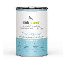 Nutricanis 12 x 200 g nutricanis Ziege + Quinoa hypoallergenes Nassfutter Hund