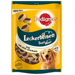 Pedigree Leckerbissen - Sparpaket: 6 x 140 g Mini-Happen Käse & Rind