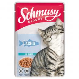 Angebot für Schmusy Ragout in Sauce 22 x 100 g - Lachs - Kategorie Katze / Katzenfutter nass / Schmusy / Frischebeutel.  Lieferzeit: 1-2 Tage -  jetzt kaufen.