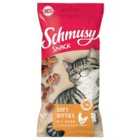 Angebot für Schmusy Snack Soft Bitties -Sparpaket Ente (12 x 60 g) - Kategorie Katze / Katzensnacks / Knuspersnacks / Allgemein.  Lieferzeit: 1-2 Tage -  jetzt kaufen.