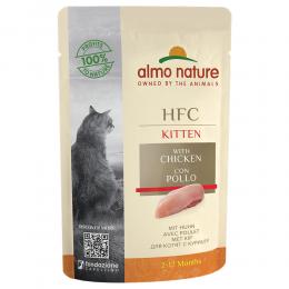 Sparpaket Almo Nature HFC Kitten 24 x 55 g Huhn