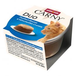Angebot für Sparpaket animonda Carny Adult Duo 48 x 70 g - Thunfisch Mousse & Hühnchenfilet-Crumble - Kategorie Katze / Katzenfutter nass / animonda Carny / animonda Carny Duo Mousse.  Lieferzeit: 1-2 Tage -  jetzt kaufen.