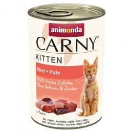Angebot für Sparpaket animonda Carny Kitten 24 x 400 g - Rind & Pute - Kategorie Katze / Katzenfutter nass / animonda Carny / animonda Carny Kitten.  Lieferzeit: 1-2 Tage -  jetzt kaufen.