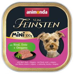 Angebot für Sparpaket animonda vom Feinsten Adult Mini 64 x 100 g - mit Rind, Ente + Oregano - Kategorie Hund / Hundefutter nass / animonda / Vom Feinsten.  Lieferzeit: 1-2 Tage -  jetzt kaufen.