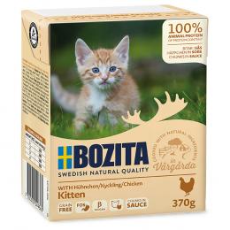 Sparpaket Bozita Tetra Häppchen 24 x 370 g - Soße: Hühnchen für Kitten