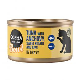 Angebot für Sparpaket Cosma Bowl 12 x 80 g - Thunfisch mit Anchovis - Kategorie Katze / Katzenfutter nass / Cosma / Cosma Bowl.  Lieferzeit: 1-2 Tage -  jetzt kaufen.