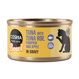 Angebot für Sparpaket Cosma Bowl 12 x 80 g - Thunfisch mit Thunfischrogen - Kategorie Katze / Katzenfutter nass / Cosma / Cosma Bowl.  Lieferzeit: 1-2 Tage -  jetzt kaufen.
