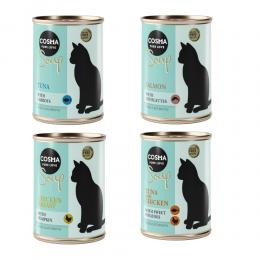 Angebot für Sparpaket Cosma Soup 24 x 100 g - Mixpaket 1 (4 Sorten) - Kategorie Katze / Getreidefreies Katzenfutter / Cosma / Nassfutter.  Lieferzeit: 1-2 Tage -  jetzt kaufen.