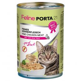 Sparpaket Feline Porta 21 24 x 400 g - Mixpaket Huhn & Thunfisch (4 Sorten)