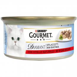 Angebot für Sparpaket Gourmet Diamant 48 x 85 g - Filets mit natürlichem Kalb - Kategorie Katze / Katzenfutter nass / Gourmet Perle/Soup / Gourmet Diamant.  Lieferzeit: 1-2 Tage -  jetzt kaufen.